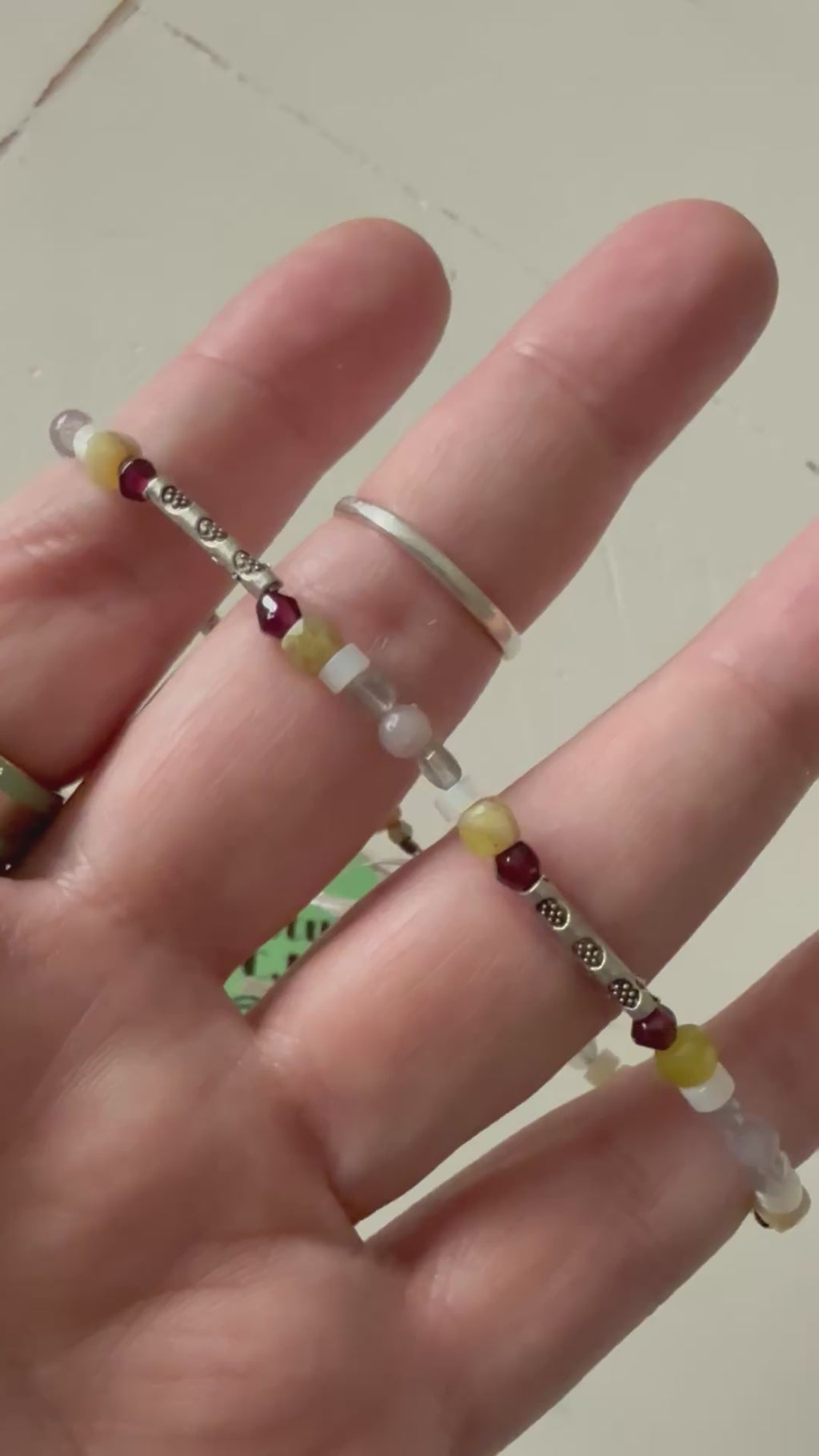 Lepidolite & Labradorite Gemstone Bracelet