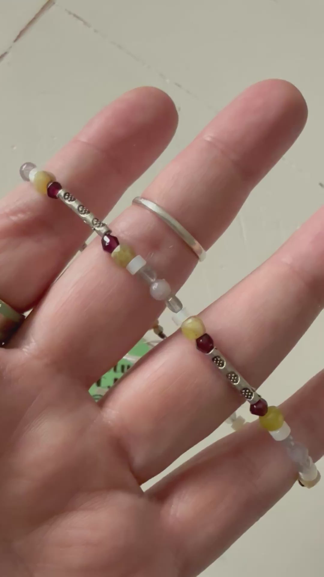 Lepidolite & Labradorite Gemstone Bracelet