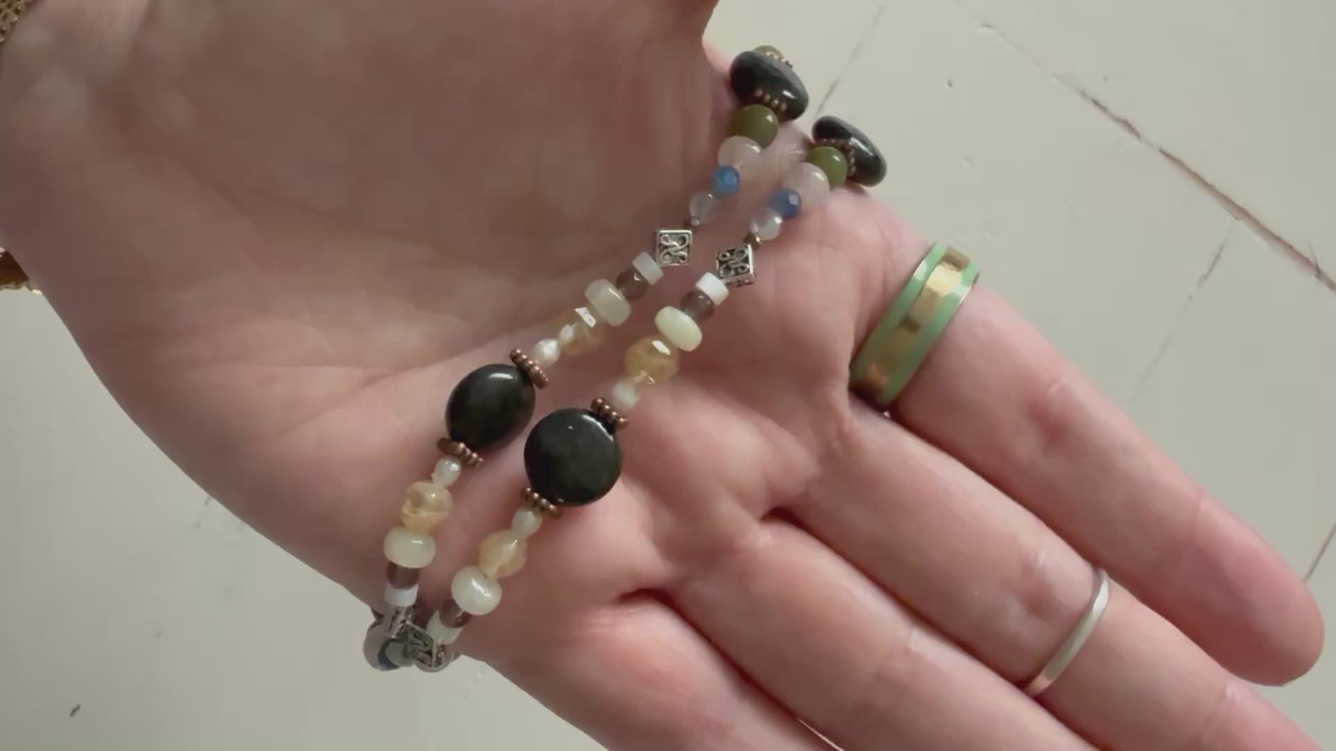Astrophyllite & Gemstone Statement Necklace | Handmade Natural Crystal Jewelry